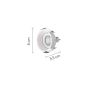 InLight Χωνευτό σποτ από λευκό μέταλλο 1XGU10 D:8cm Χ0010-WH